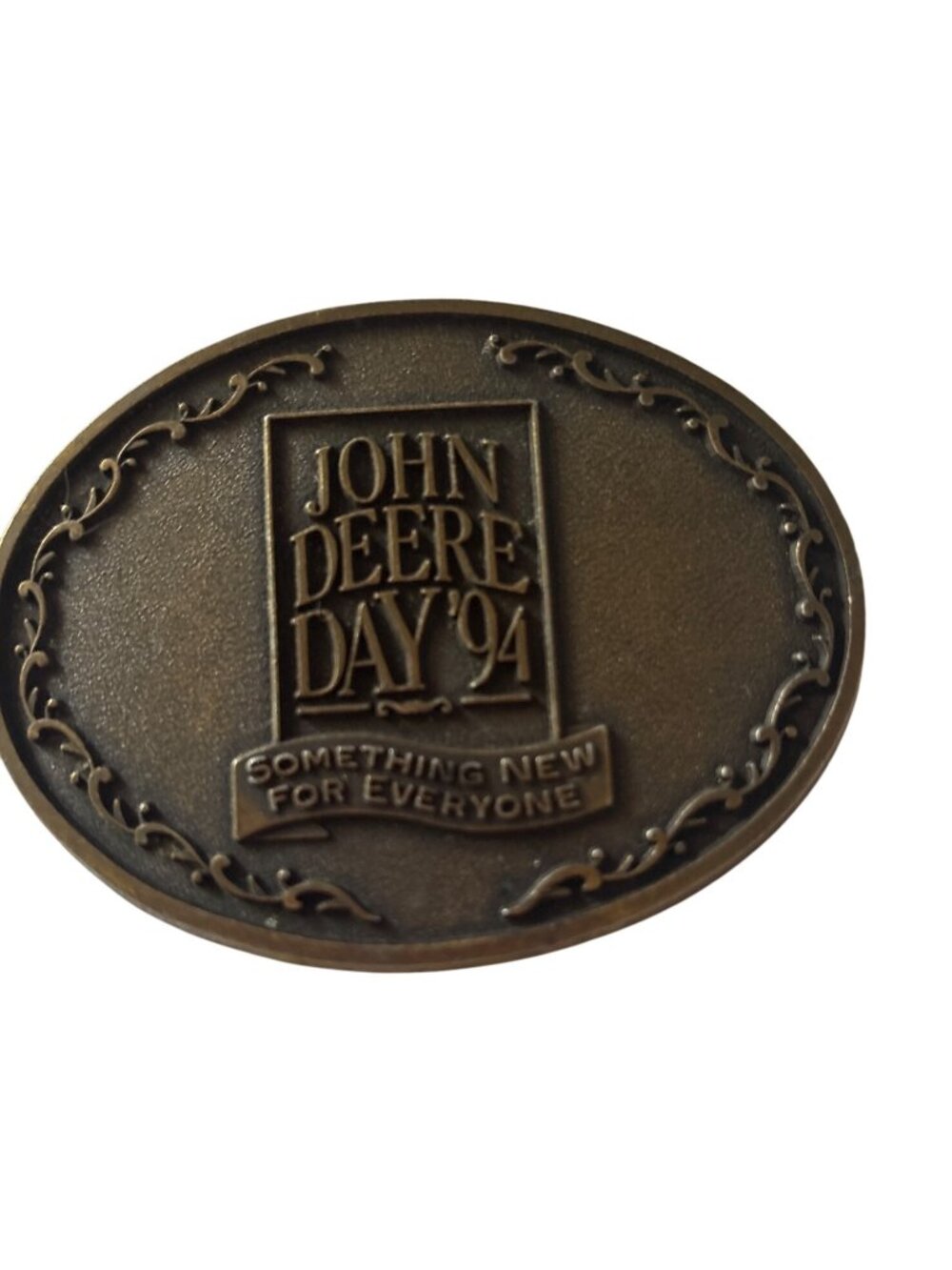 John Deere Day 94 Vintage Brass Belt Buckle Licensed Product